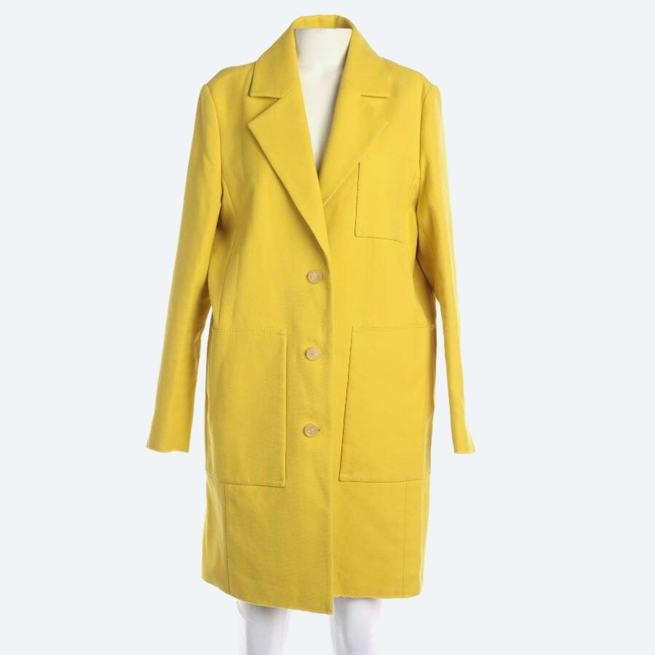 Image 1 of Between-seasons Coat 38 Yellow in color Yellow | Vite EnVogue