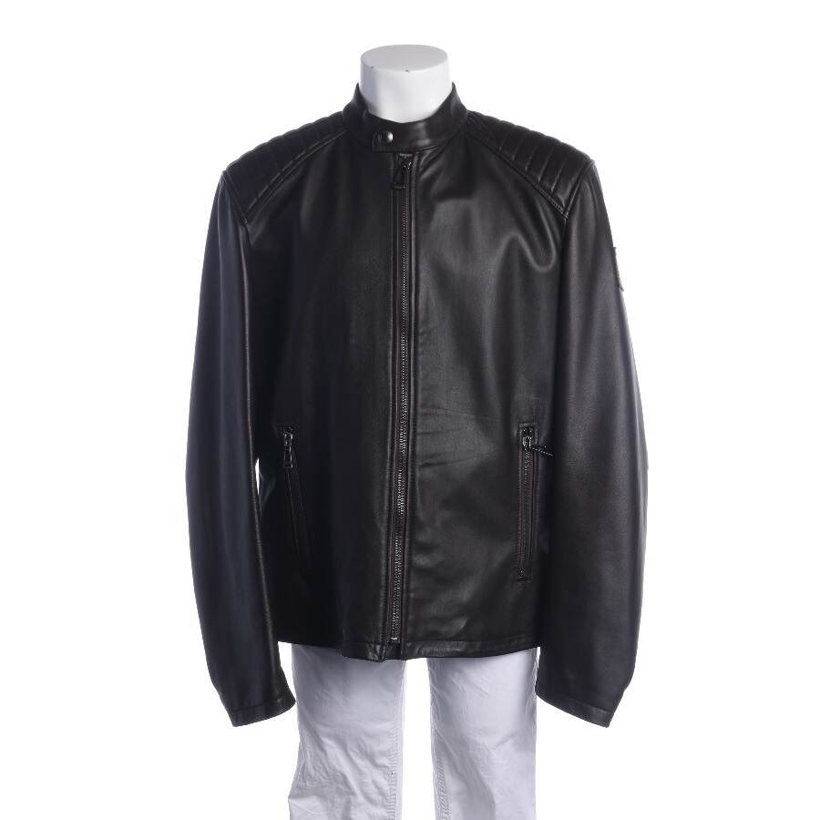 Image 1 of Leather Jacket 46 Dark Brown in color Brown | Vite EnVogue