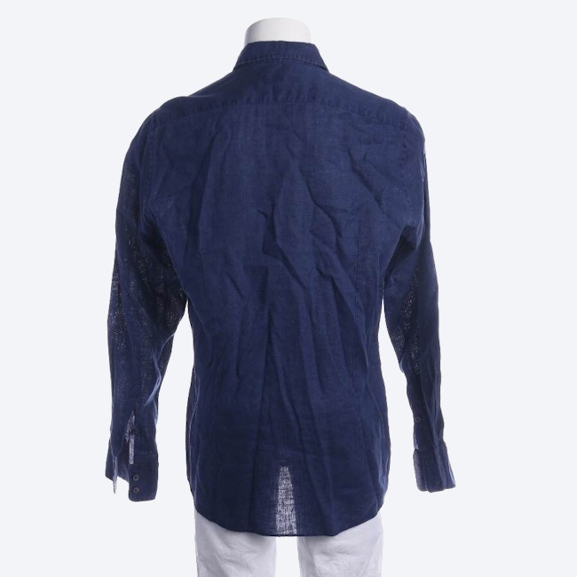 Image 2 of Linen Shirt M Navy in color Blue | Vite EnVogue