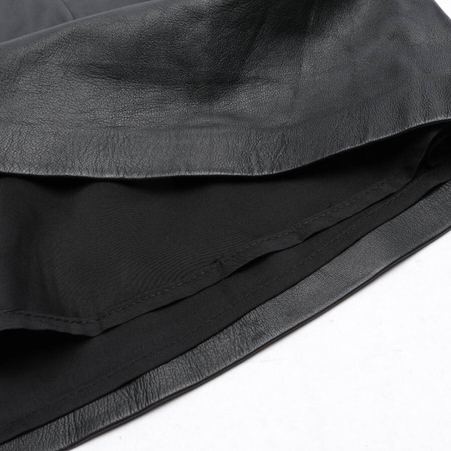 Image 3 of Leather Skirt 40 Black in color Black | Vite EnVogue