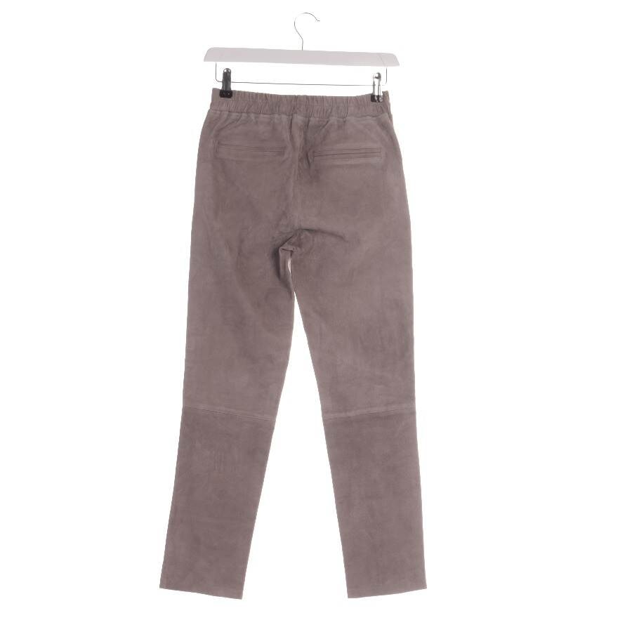 Image 2 of Leather Pants 36 Gray in color Gray | Vite EnVogue