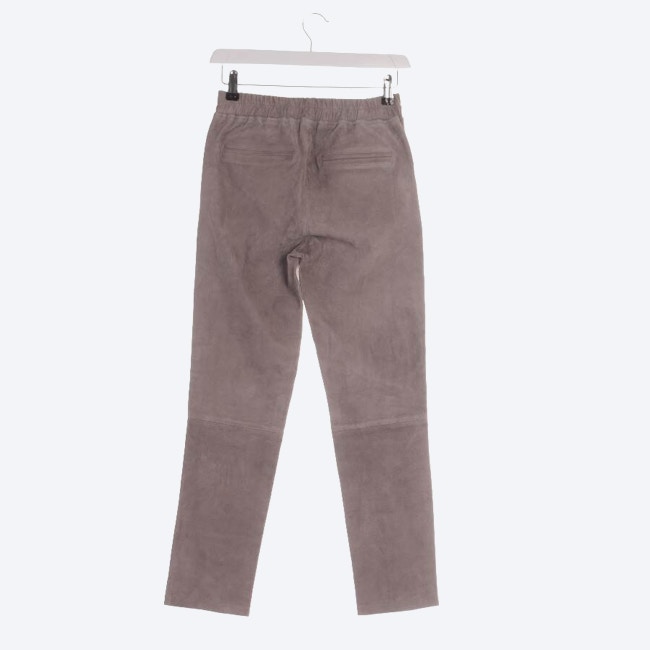 Image 2 of Leather Pants 36 Gray in color Gray | Vite EnVogue
