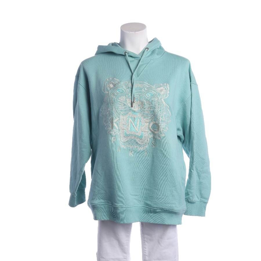 Image 1 of Hooded Sweatshirt L Turquoise in color Blue | Vite EnVogue