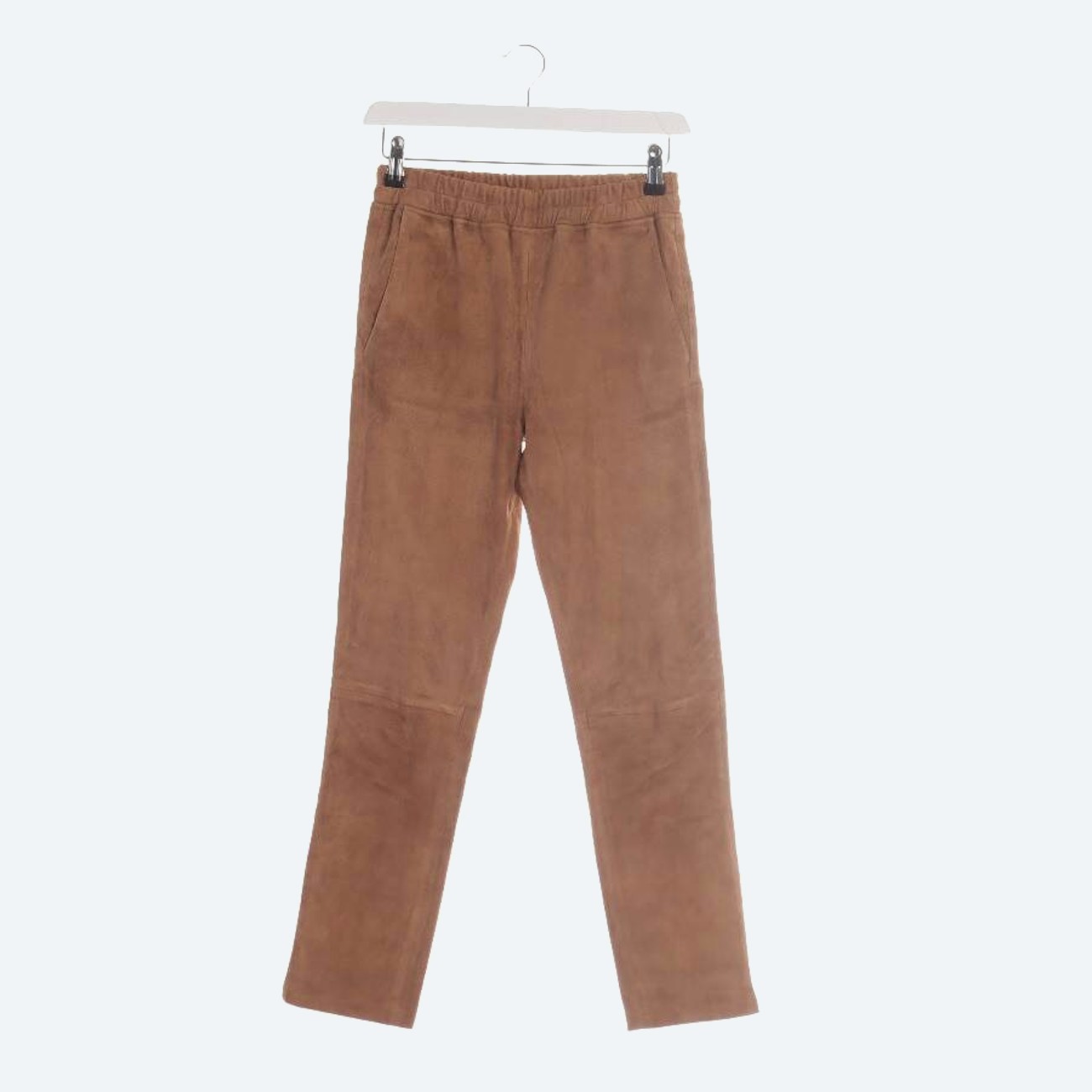 Image 1 of Leather Pants 36 Camel in color Brown | Vite EnVogue