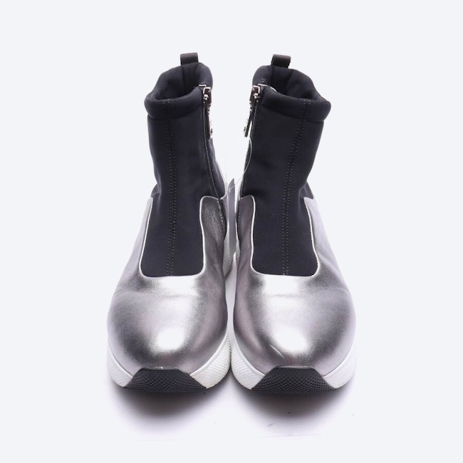 Image 2 of High-Top Sneakers EUR 37 Silver in color Metallic | Vite EnVogue