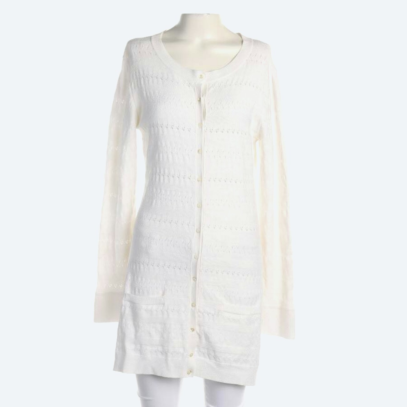 Image 1 of Cardigan 38 White in color White | Vite EnVogue