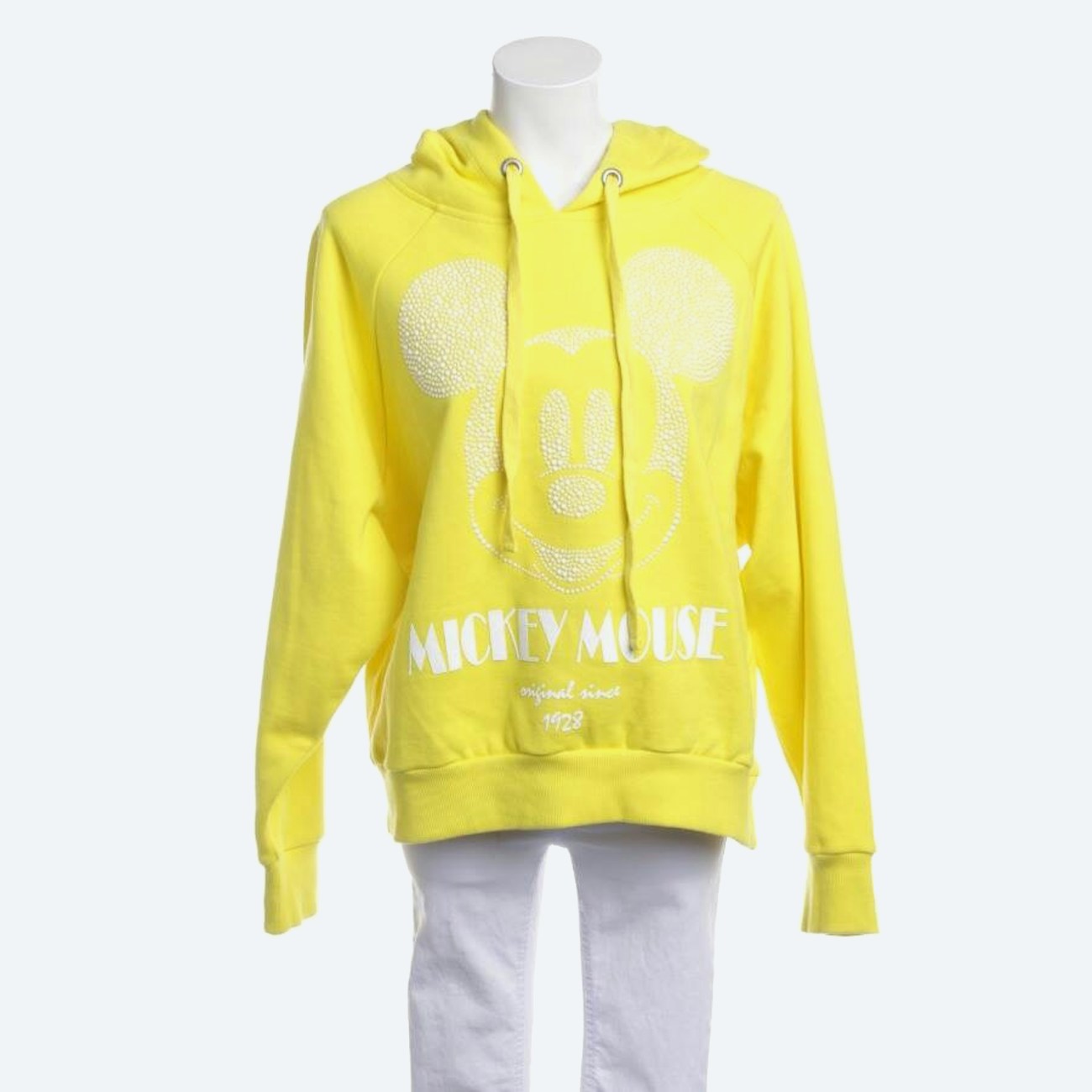 Image 1 of Hooded Sweatshirt L Yellow in color Yellow | Vite EnVogue