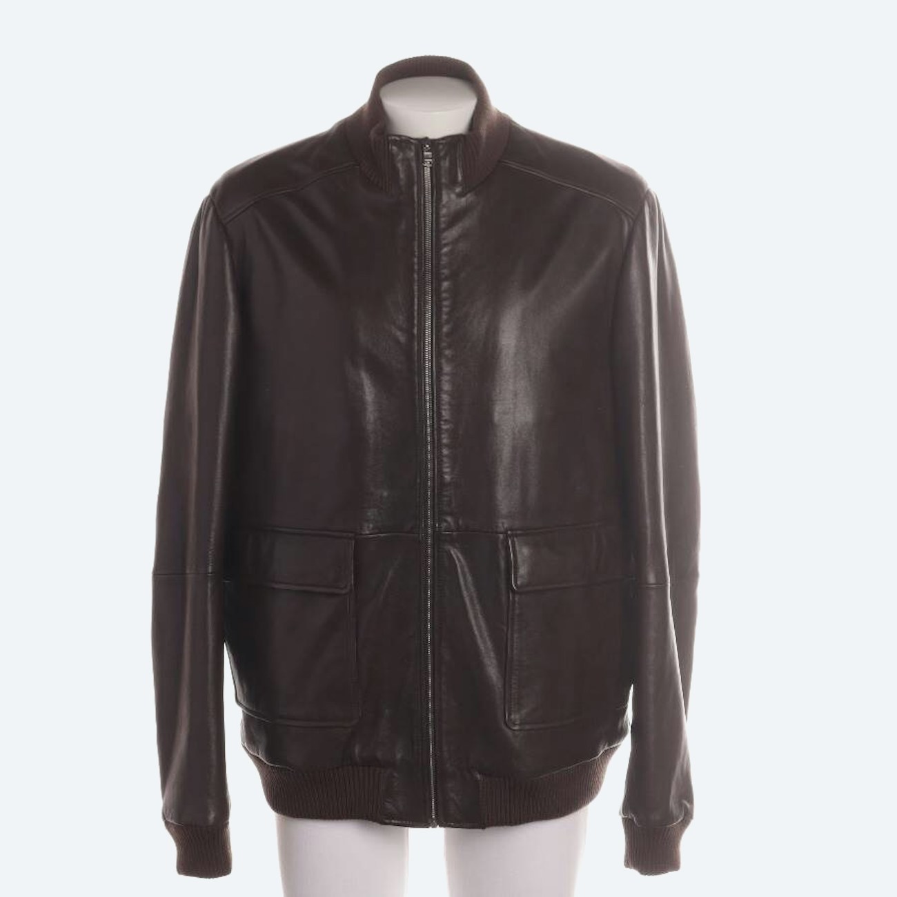 Image 1 of Leather Jacket 56 Brown in color Brown | Vite EnVogue