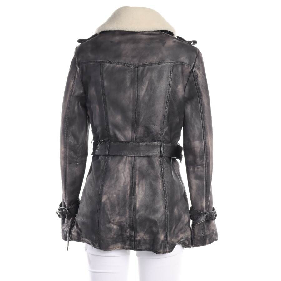 Image 2 of LeatherJacket 36 Gray in color Gray | Vite EnVogue