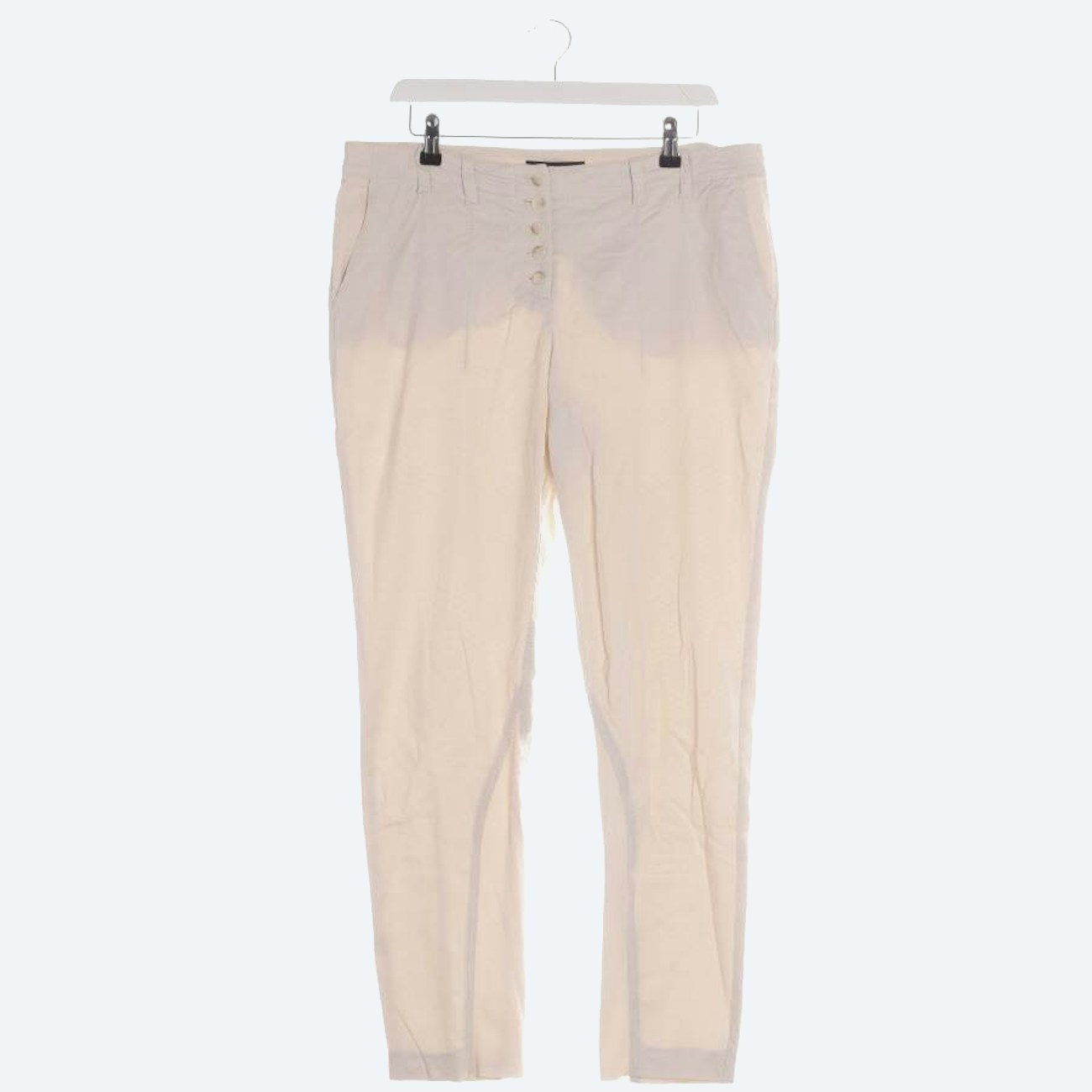 Image 1 of Trousers 42 Beige in color White | Vite EnVogue