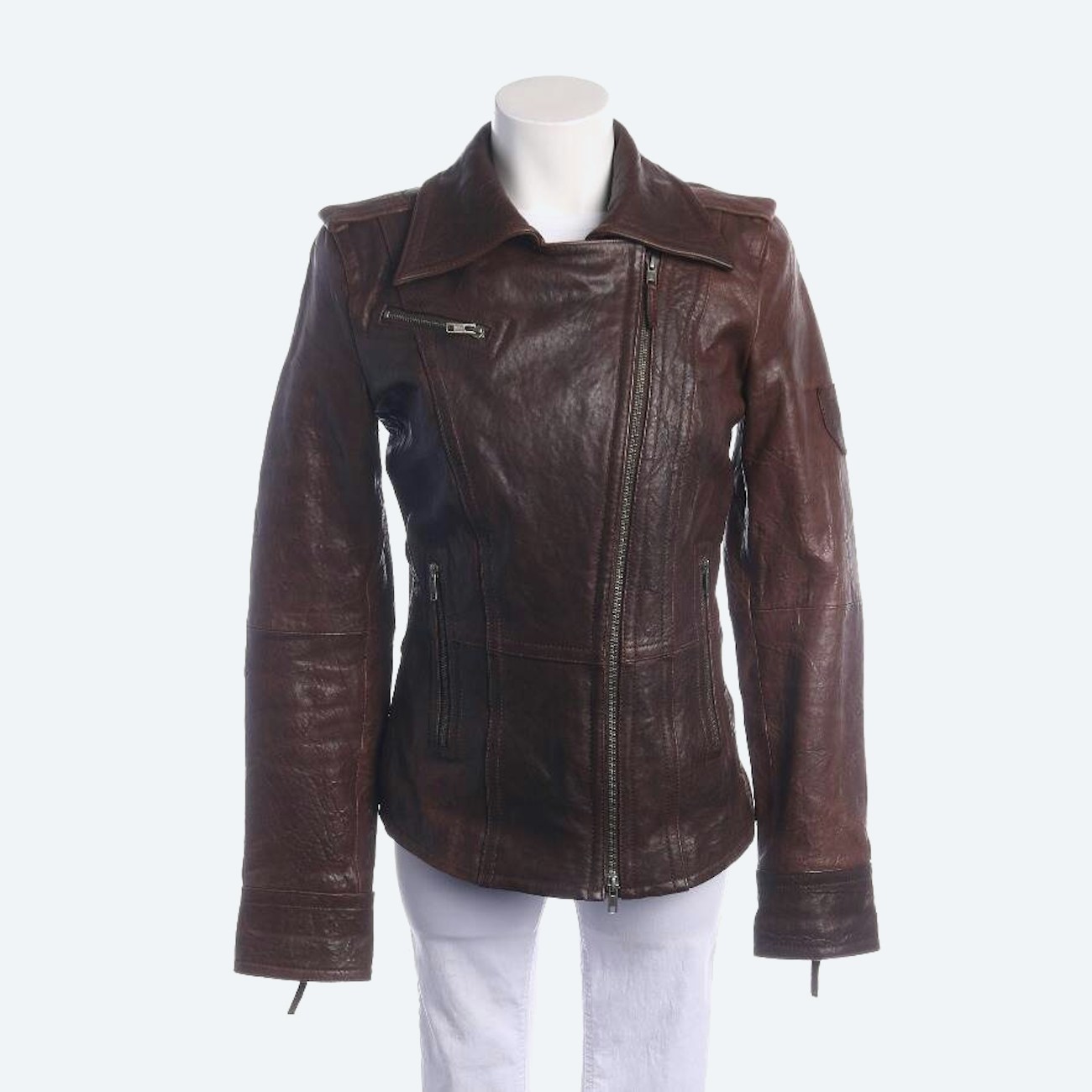 Image 1 of LeatherJacket 38 Brown in color Brown | Vite EnVogue