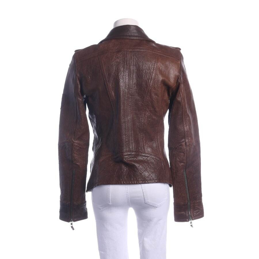 Image 2 of LeatherJacket 38 Brown in color Brown | Vite EnVogue