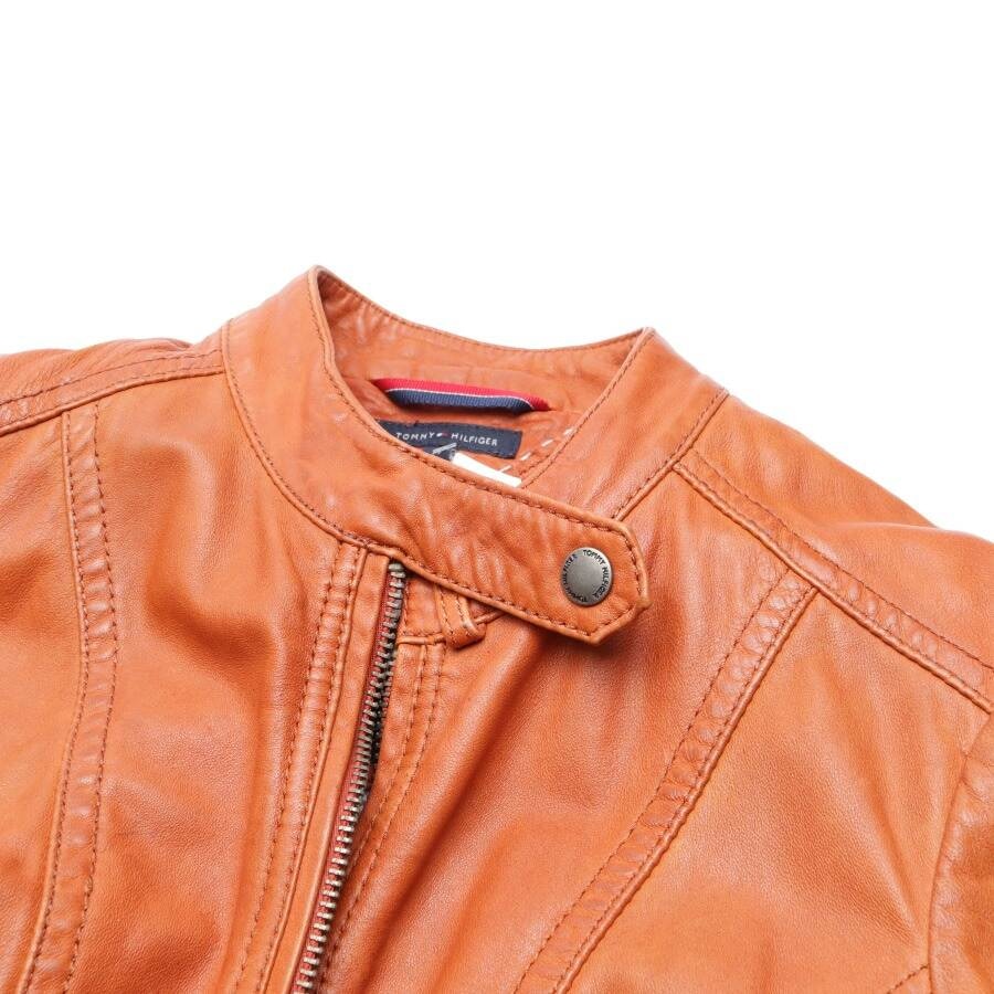 Image 3 of LeatherJacket M Orange in color Orange | Vite EnVogue