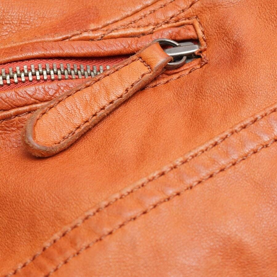 Image 4 of LeatherJacket M Orange in color Orange | Vite EnVogue