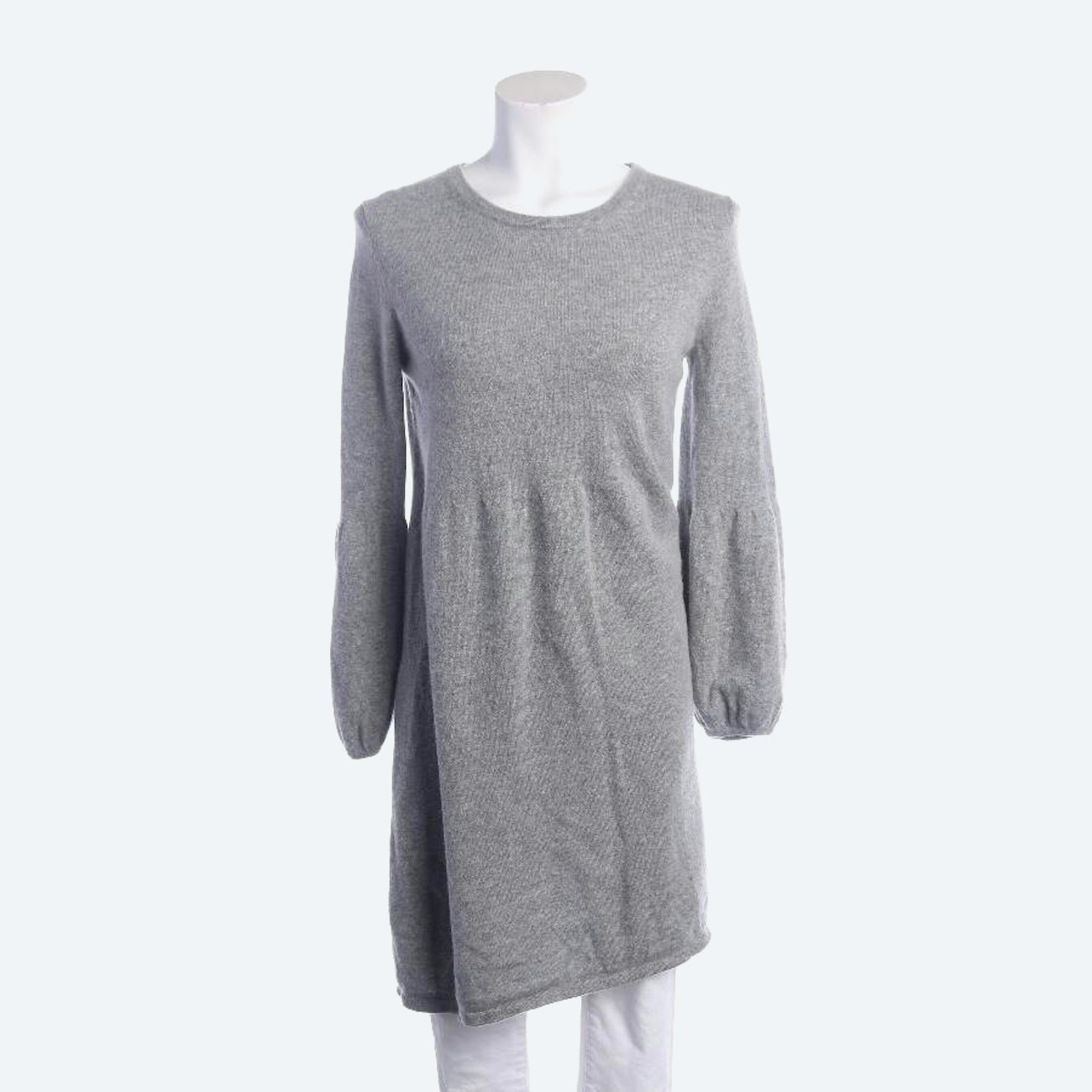 Image 1 of Wool Dress M Light Gray in color Gray | Vite EnVogue