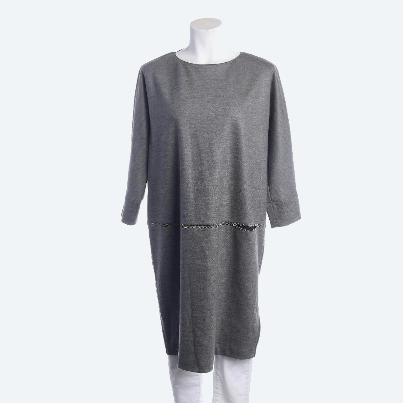 Image 1 of Shift Dress L Light Gray in color Gray | Vite EnVogue