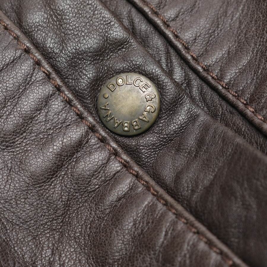 Image 5 of Leather Jacket 48 Dark Brown in color Brown | Vite EnVogue