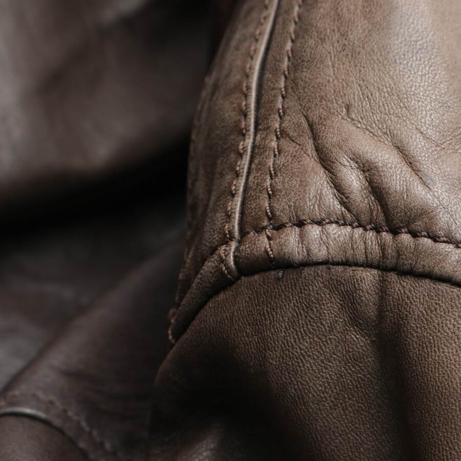 Image 8 of Leather Jacket 48 Dark Brown in color Brown | Vite EnVogue