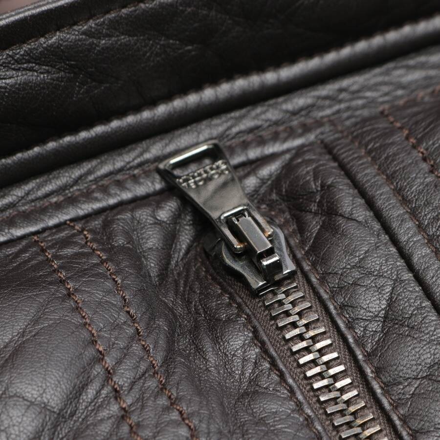 Image 4 of Leather Jacket 48 Dark Brown in color Brown | Vite EnVogue