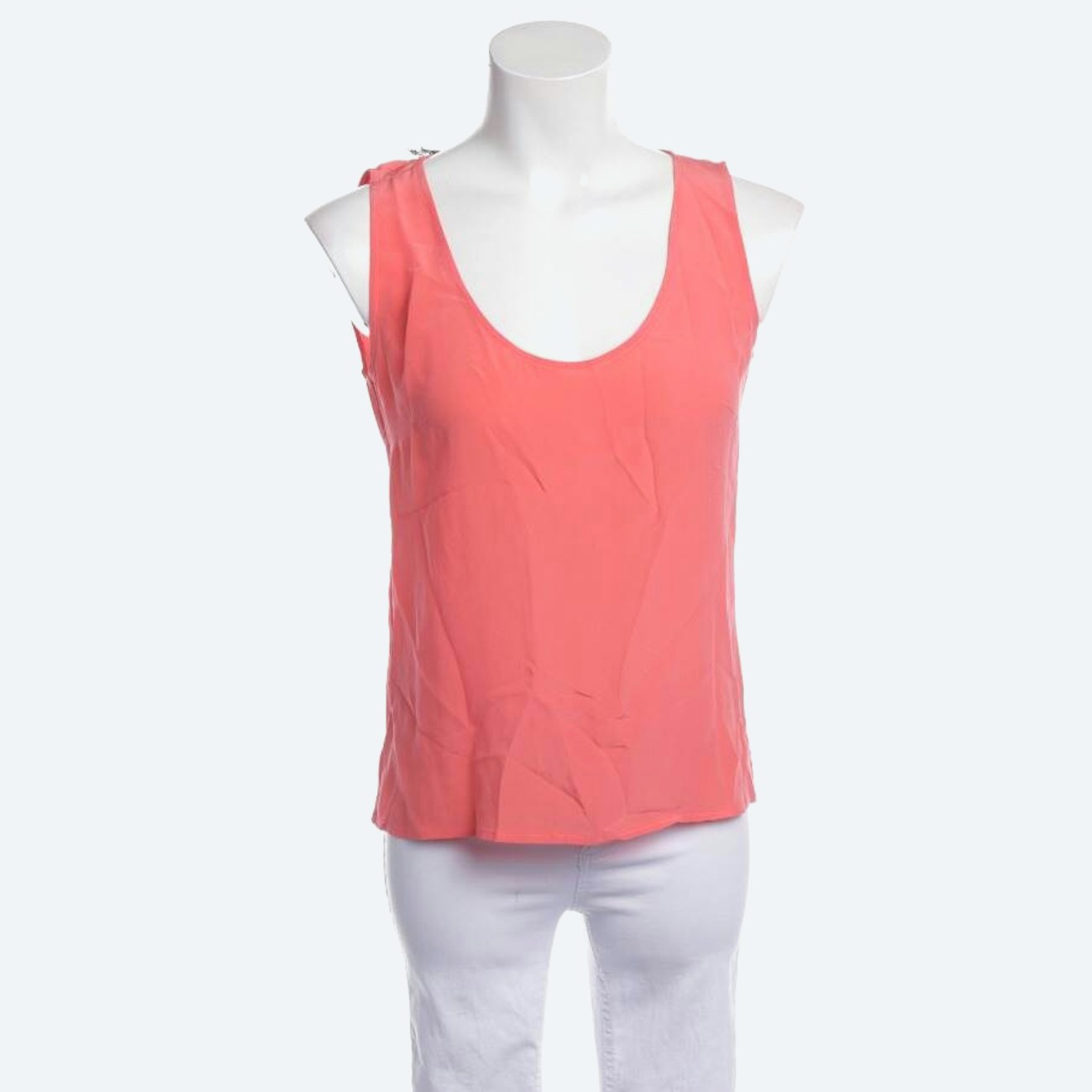 Image 1 of Silk Top 34 Light Red in color Red | Vite EnVogue