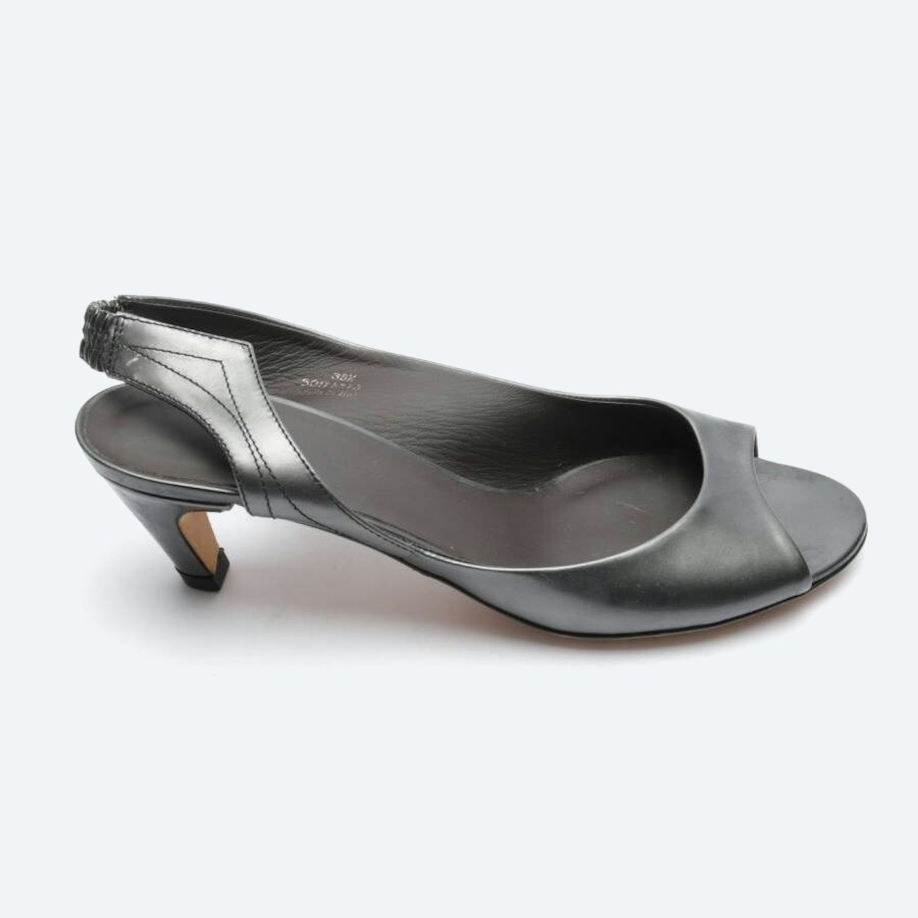 Image 1 of Heeled Sandals EUR 38.5 Dark Gray in color Gray | Vite EnVogue