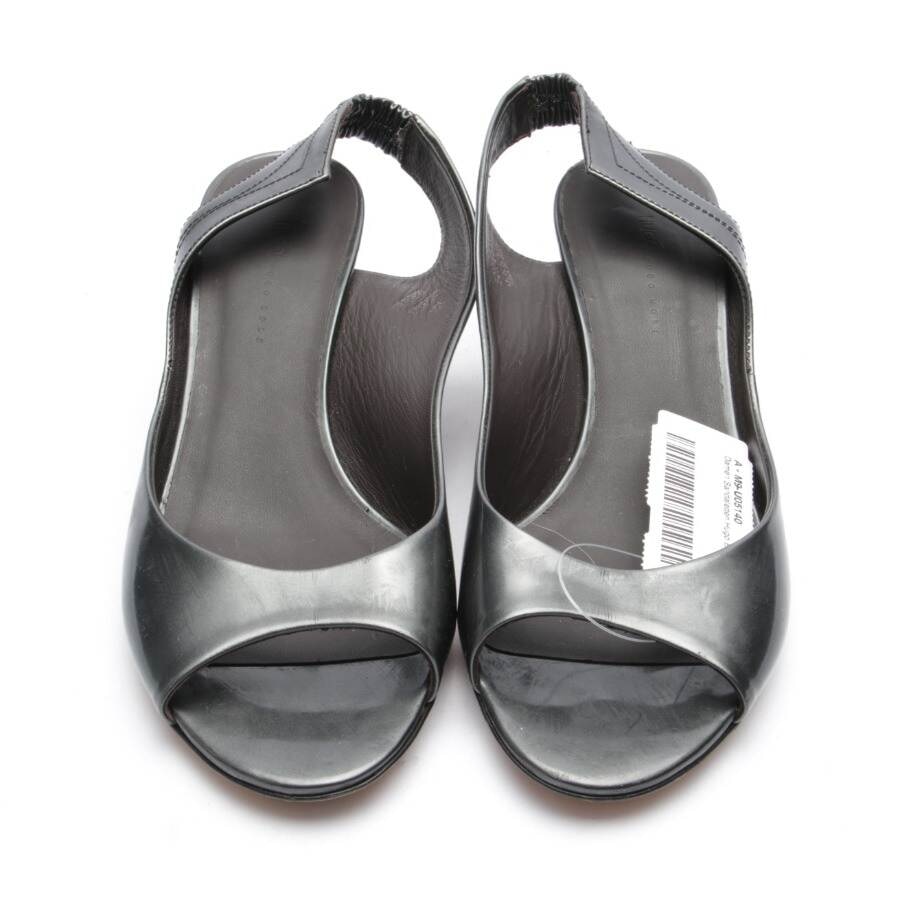 Image 2 of Heeled Sandals EUR 38.5 Dark Gray in color Gray | Vite EnVogue
