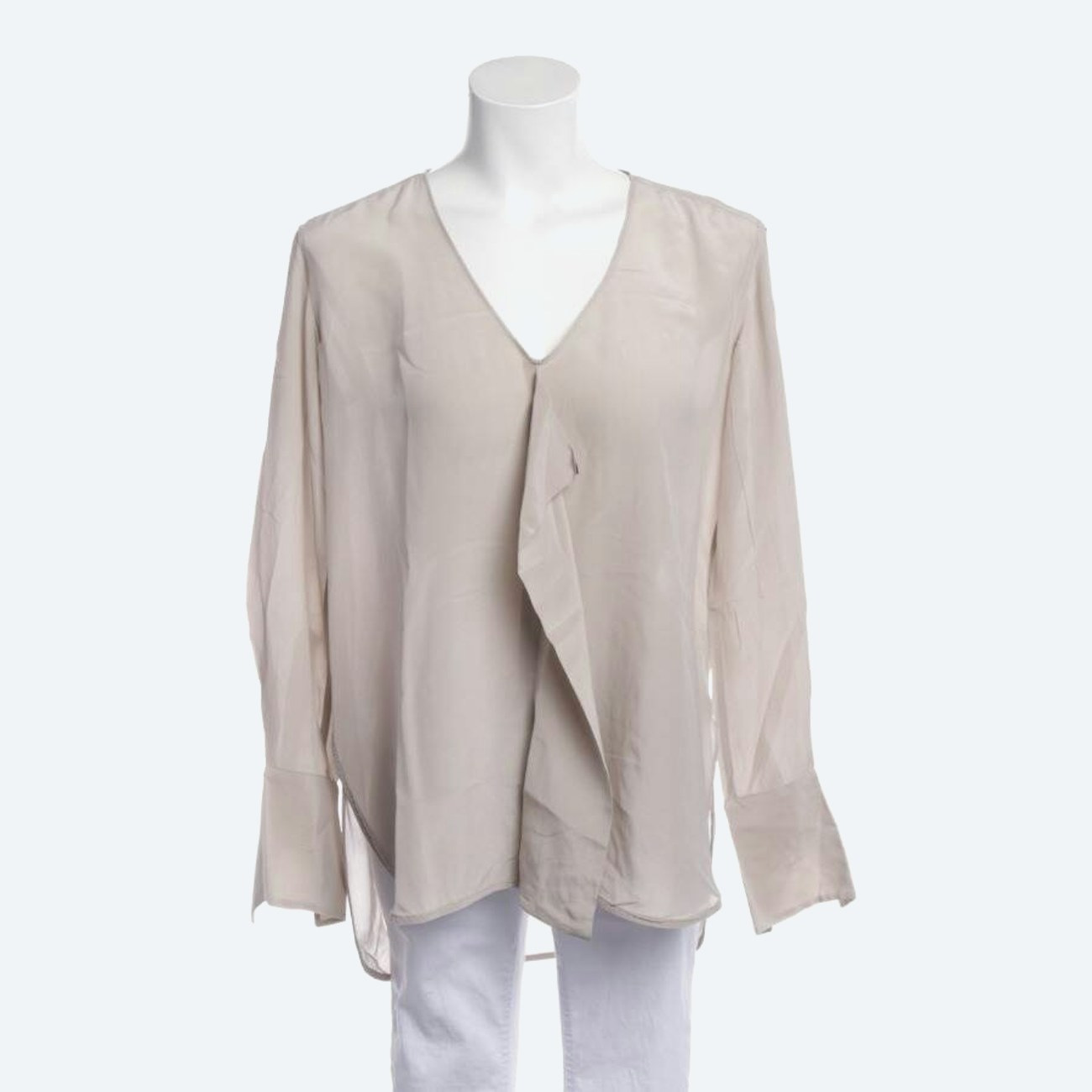 Image 1 of Silk Blouse 36 Beige in color White | Vite EnVogue