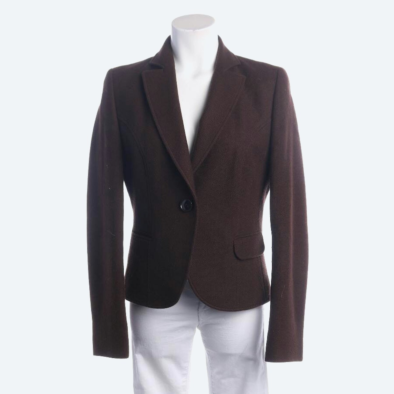 Image 1 of Wool Blazer 42 Brown in color Brown | Vite EnVogue