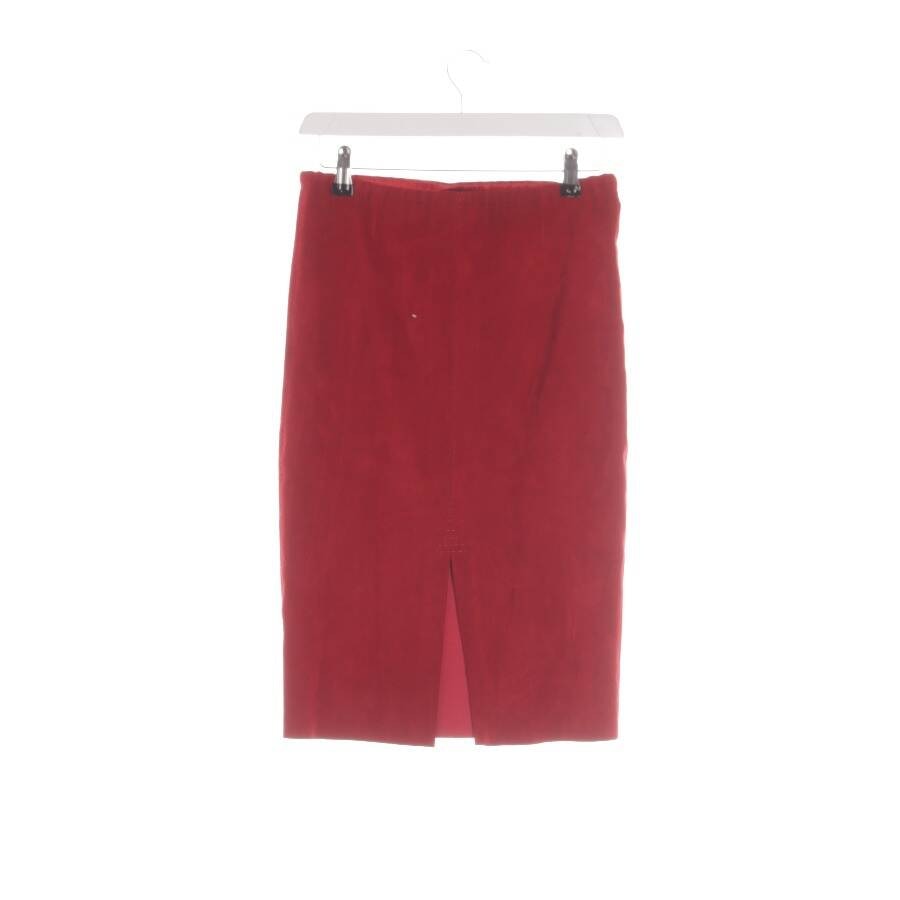 Image 2 of Leather Skirt S Red in color Red | Vite EnVogue
