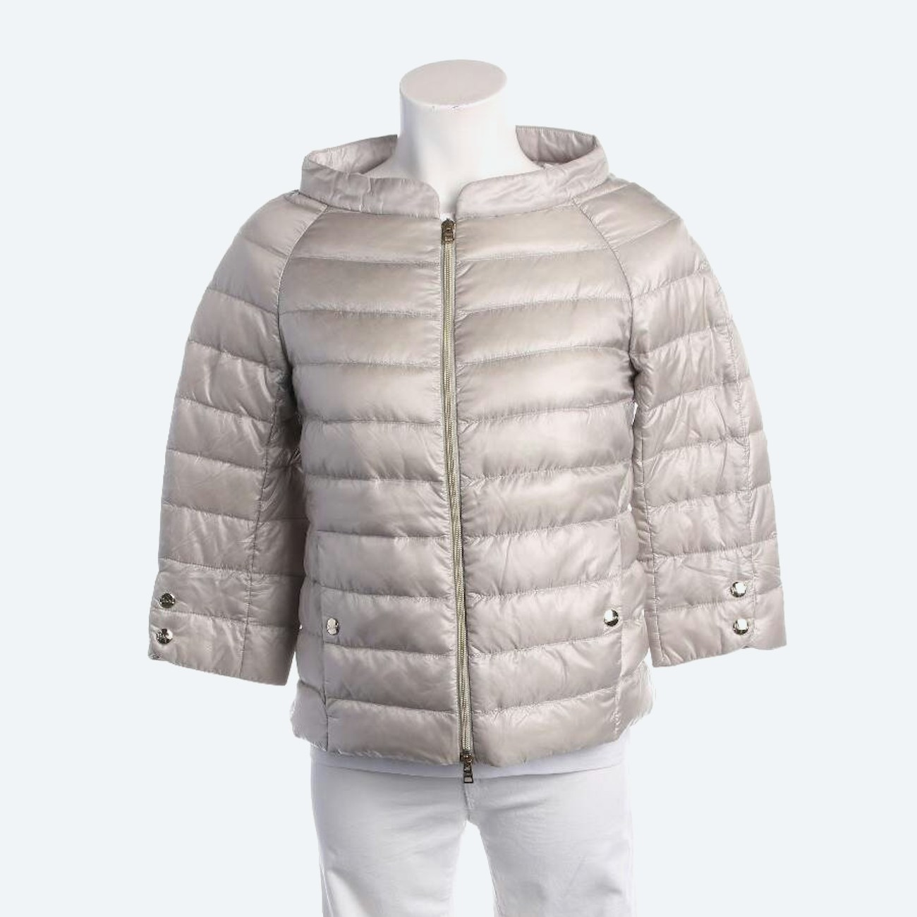 Image 1 of Quilted Jacket 34 Light Gray in color Gray | Vite EnVogue