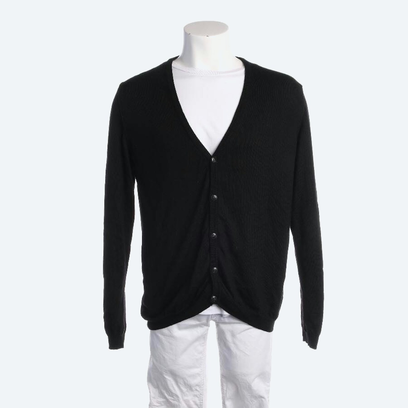 Image 1 of Wool Cardigan XL Black in color Black | Vite EnVogue