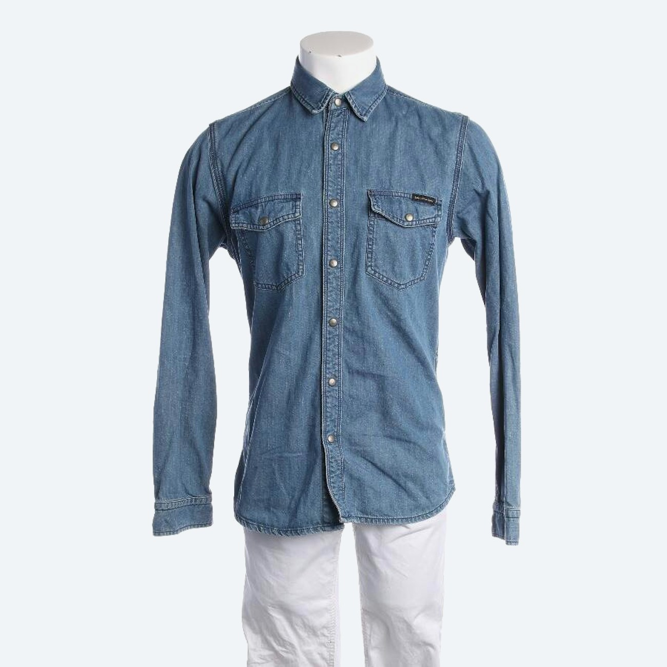 Image 1 of Casual Shirt M Blue in color Blue | Vite EnVogue