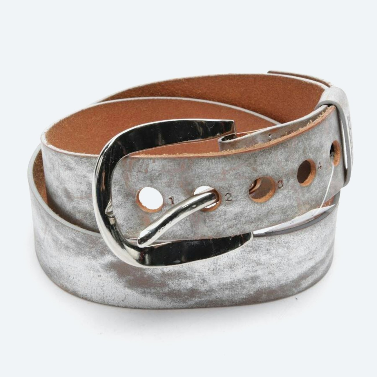 Image 1 of Belt Silver in color Metallic | Vite EnVogue