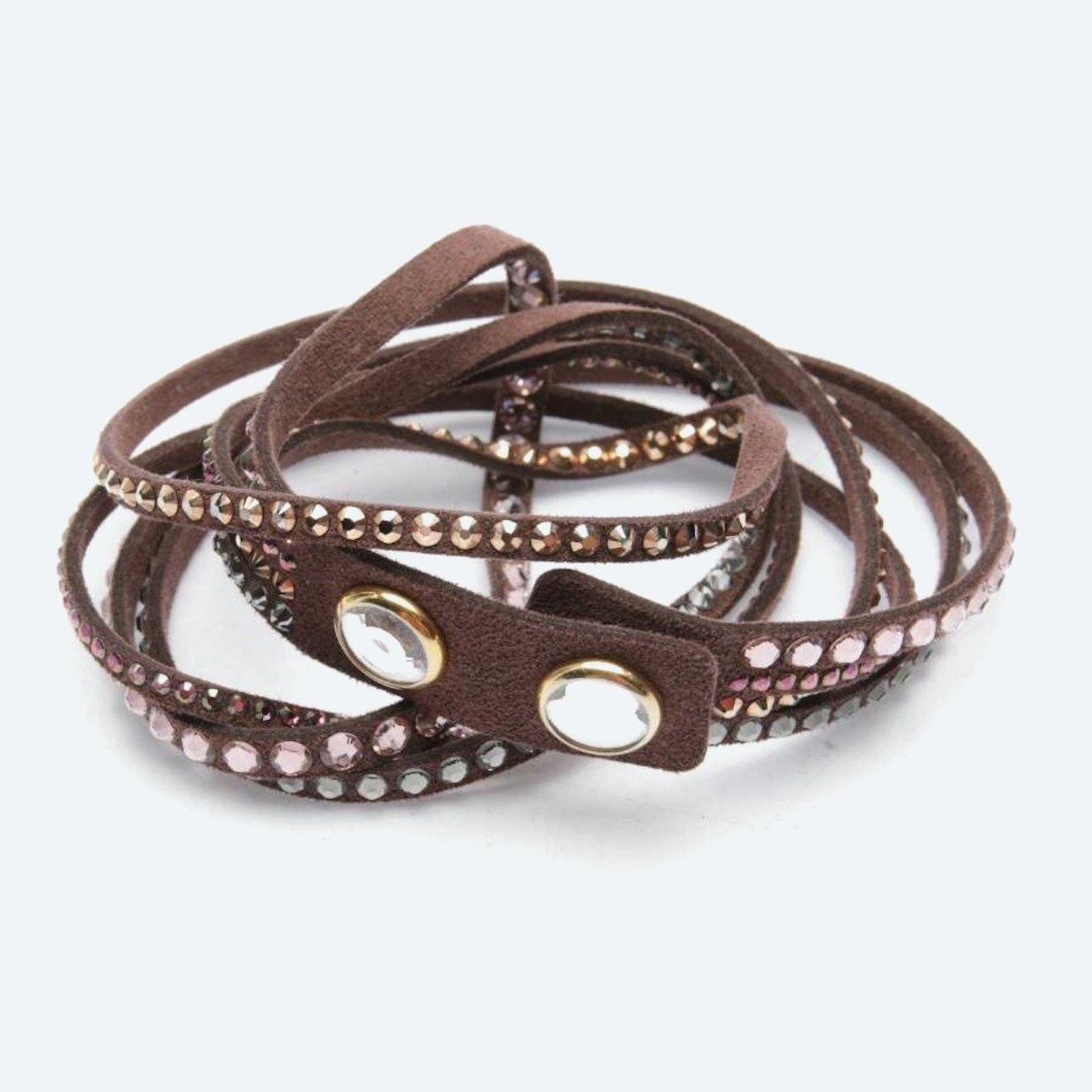 Image 1 of Warp Bracelet Dark Brown in color Brown | Vite EnVogue