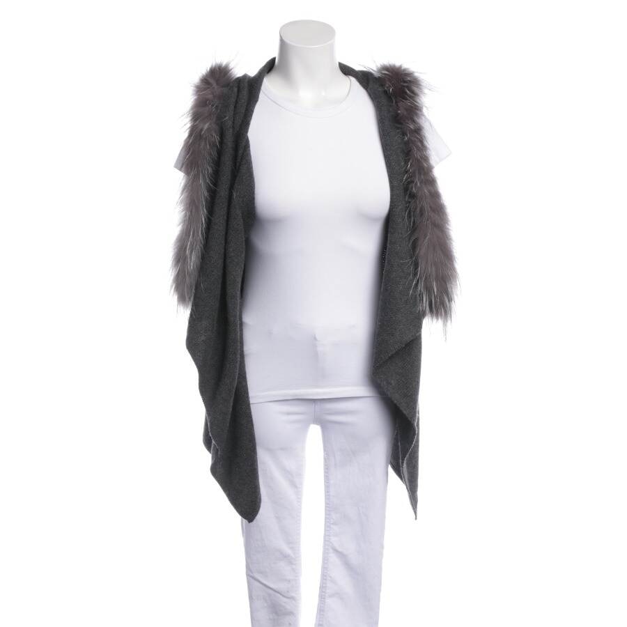 Image 1 of Cashmere Veste One Size Dark Gray in color Gray | Vite EnVogue