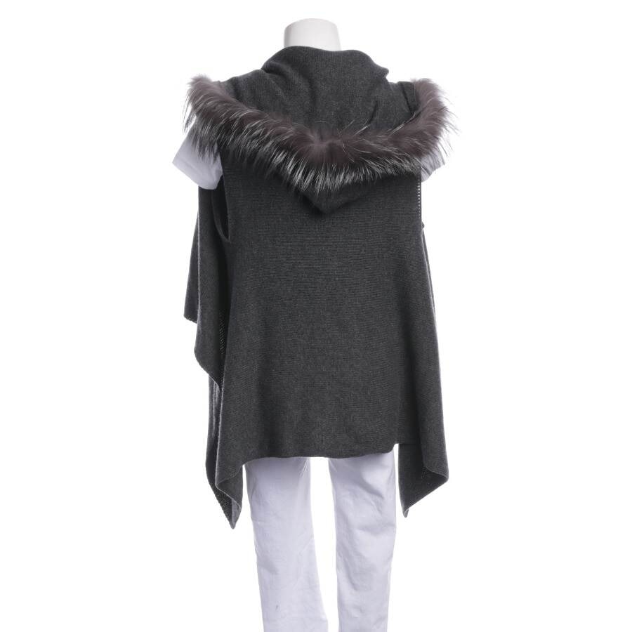 Image 2 of Cashmere Veste One Size Dark Gray in color Gray | Vite EnVogue