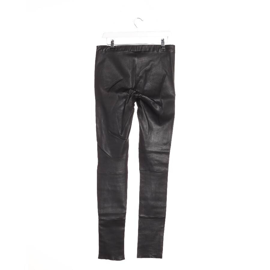 Image 2 of Leather Pants 38 Black in color Black | Vite EnVogue