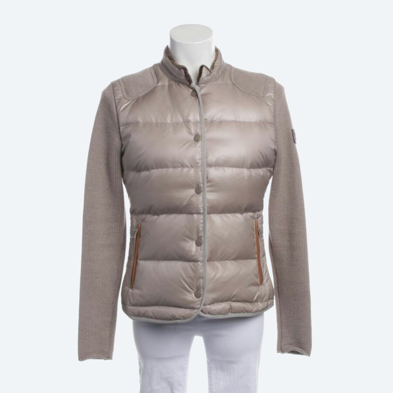 Image 1 of Quilted Jacket 38 Light Brown in color Brown | Vite EnVogue