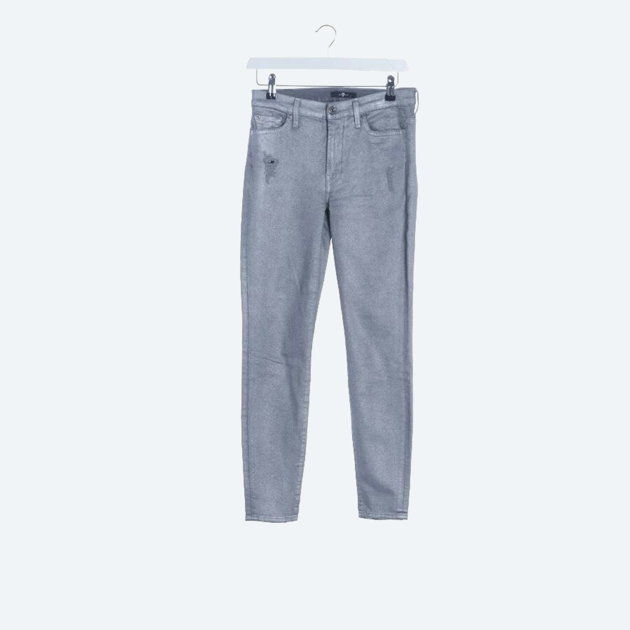 Image 1 of Jeans Skinny W27 Silver in color Metallic | Vite EnVogue
