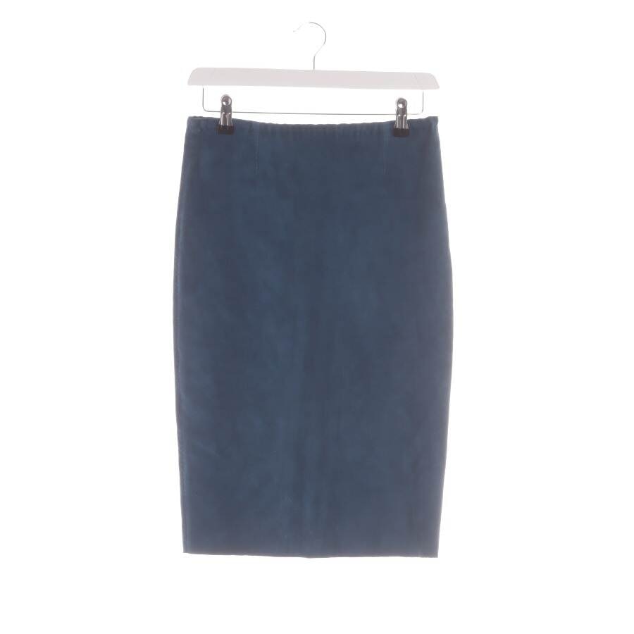 Image 1 of Leather Skirt S Turquoise in color Blue | Vite EnVogue