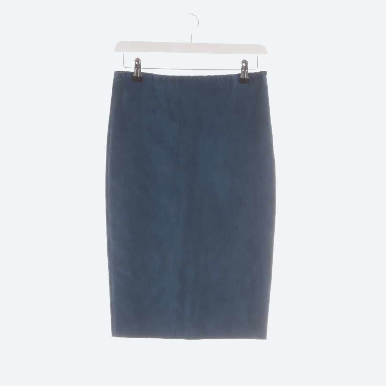 Image 1 of Leather Skirt S Turquoise in color Blue | Vite EnVogue