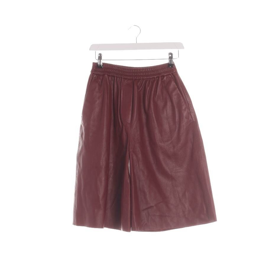 Image 1 of Leather Bermuda XS Bordeaux in color Red | Vite EnVogue