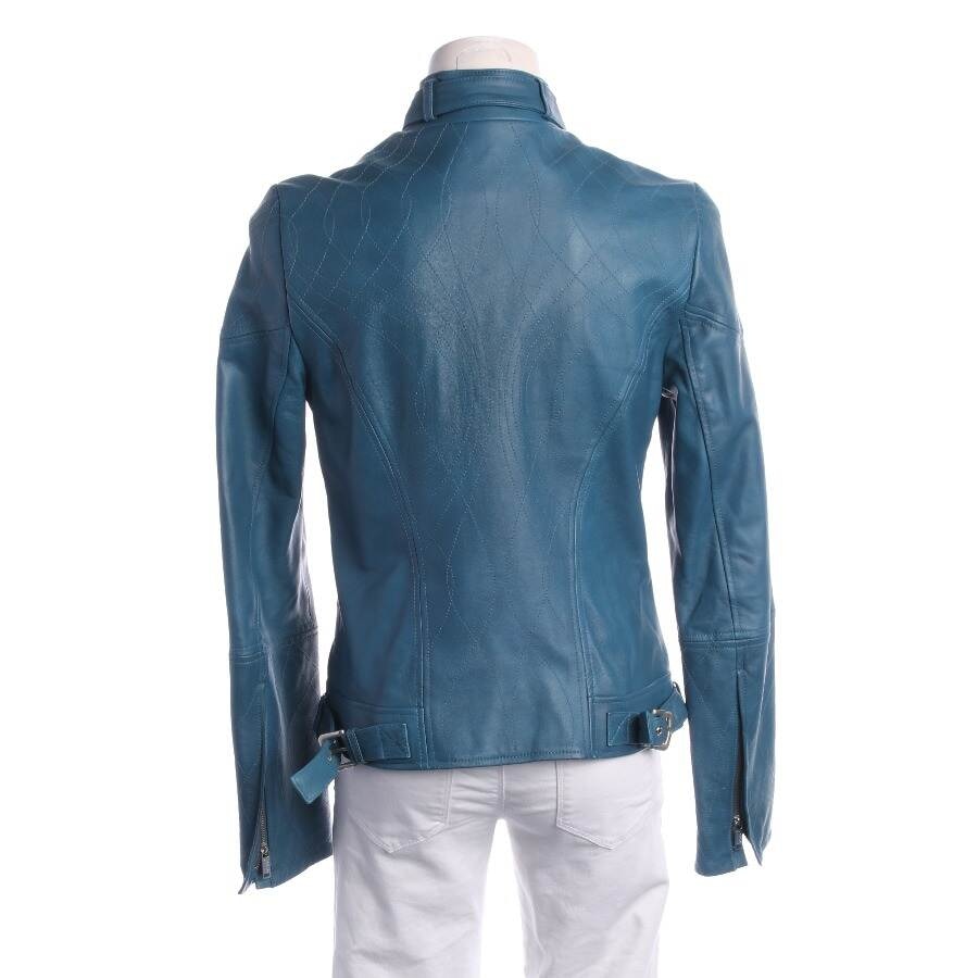 Image 2 of LeatherJacket 36 Blue in color Blue | Vite EnVogue