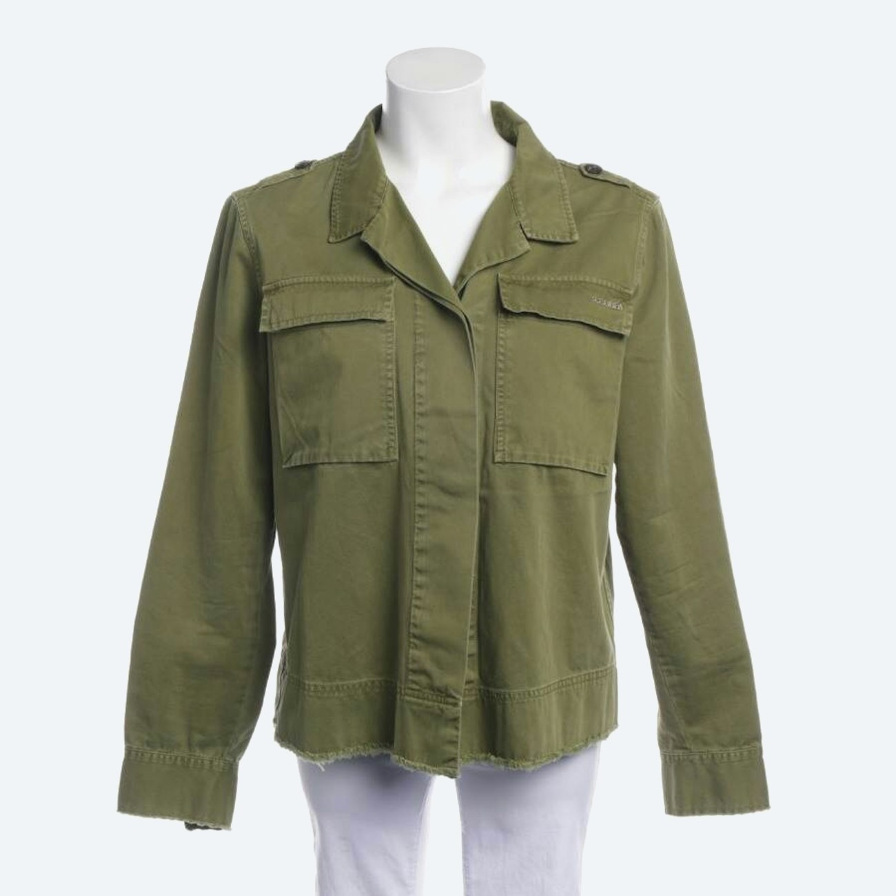 Image 1 of Summer Jacket M Olive Green in color Green | Vite EnVogue
