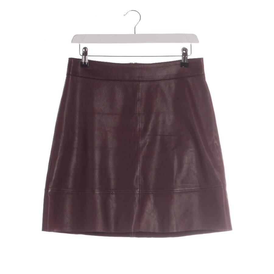 Image 1 of Leather Skirt 42 Bordeaux in color Red | Vite EnVogue