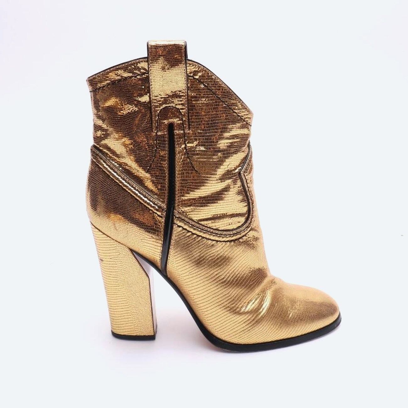 Image 1 of Ankle Boots EUR 39 Metallic in color Metallic | Vite EnVogue