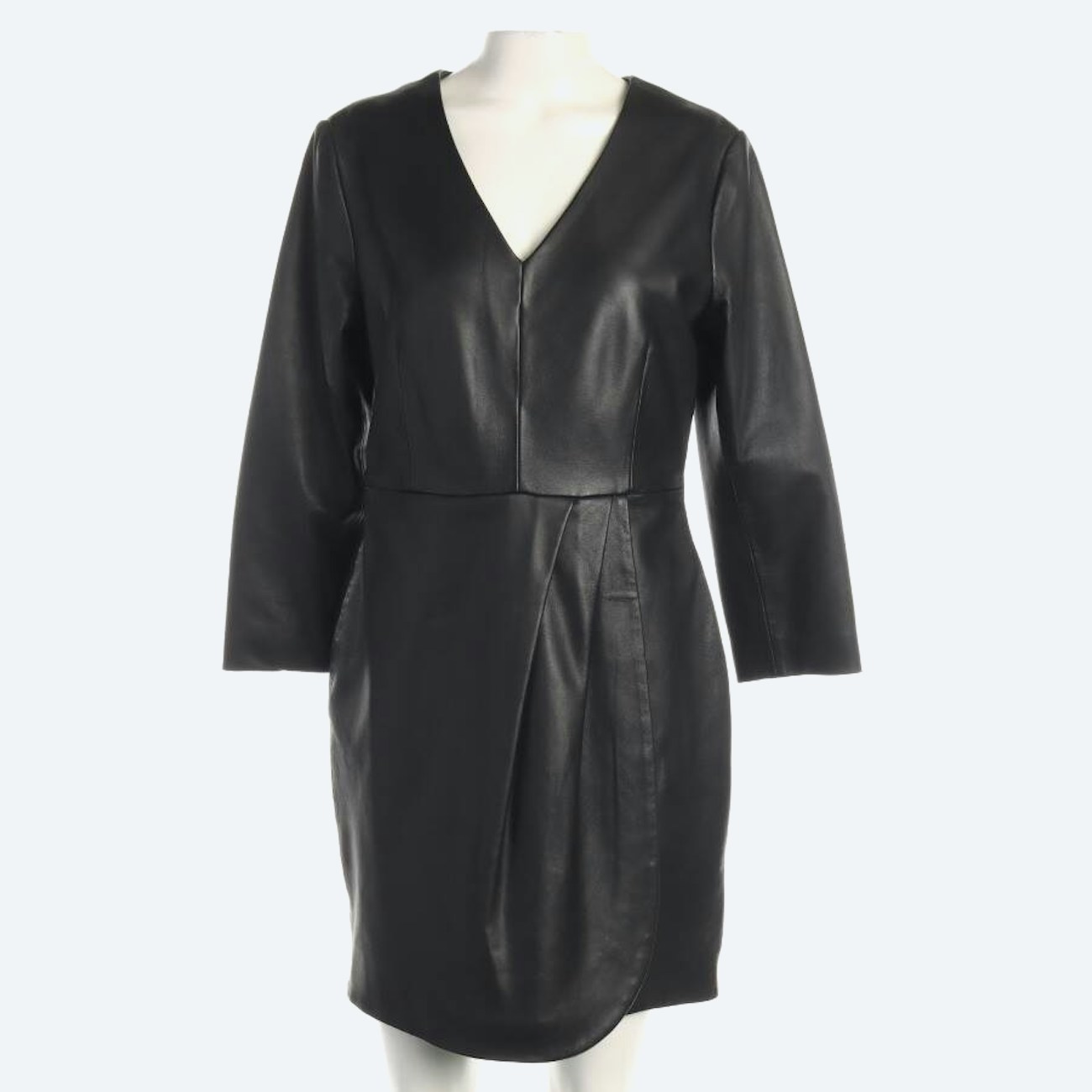 Image 1 of Leather Dress 38 Black in color Black | Vite EnVogue