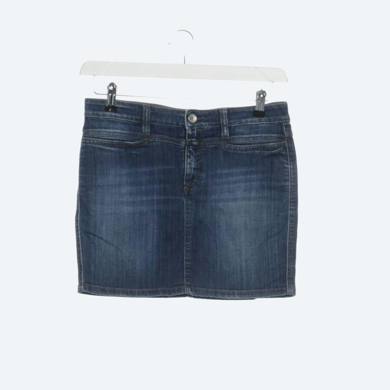 Image 1 of Mini Skirt W28 Blue in color Blue | Vite EnVogue