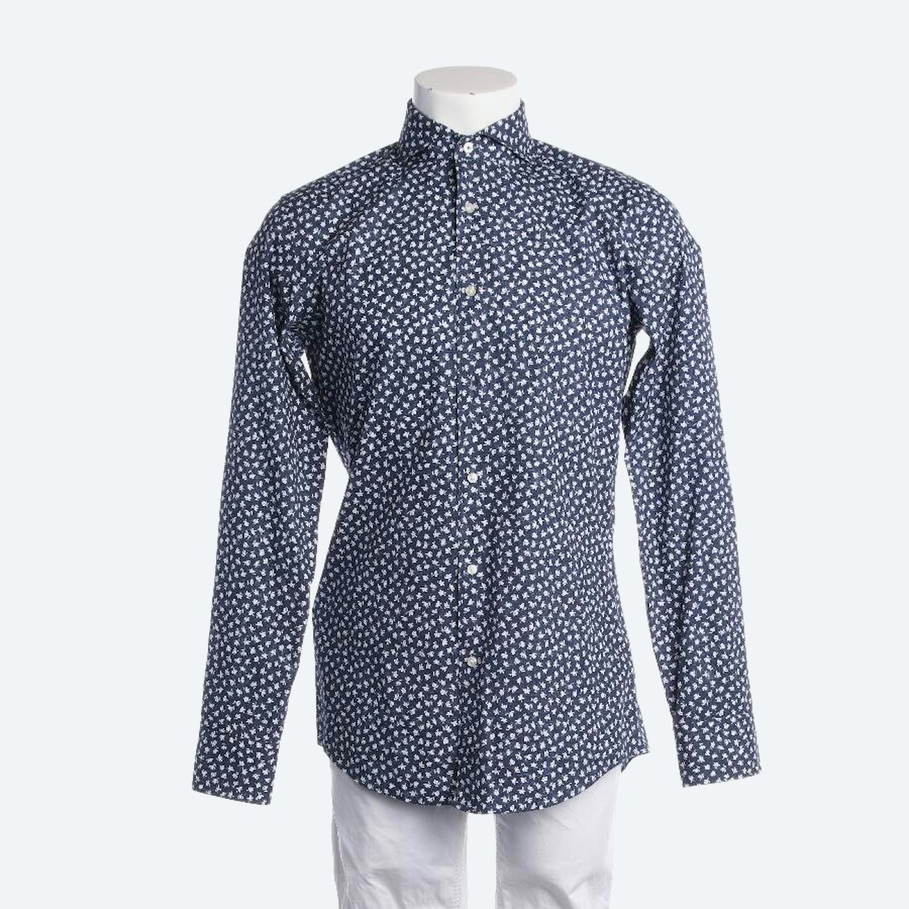 Image 1 of Casual Shirt 38 Navy in color Blue | Vite EnVogue