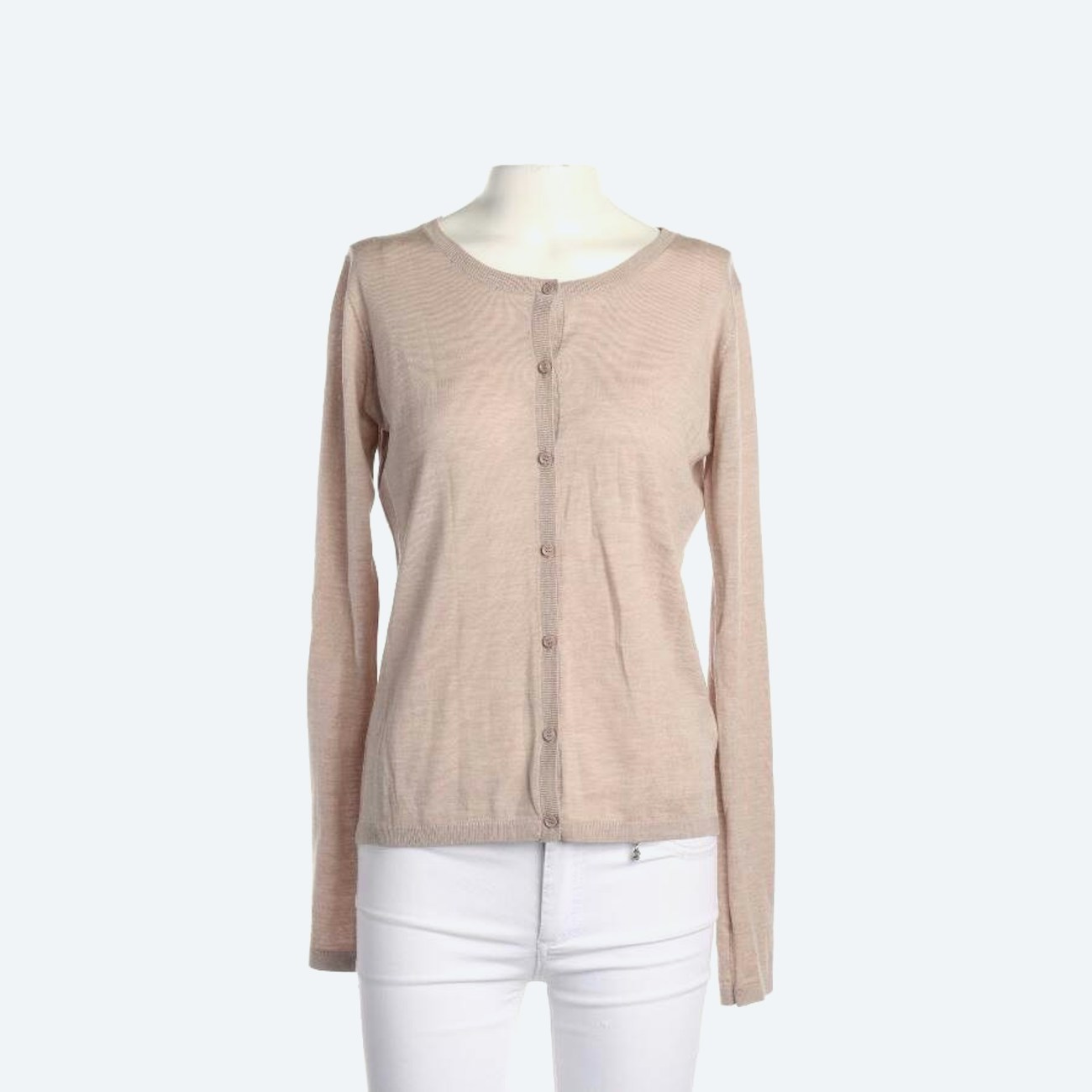 Image 1 of Wool Cardigan XS Beige in color White | Vite EnVogue